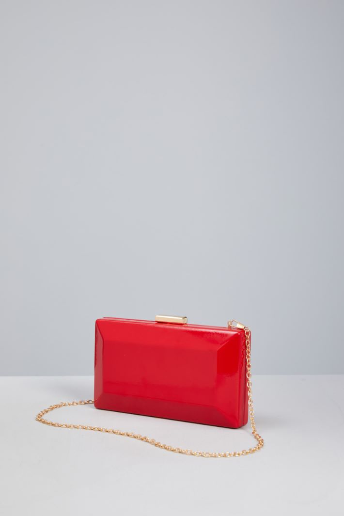 Rigid patent leather clutch Intrend - 2