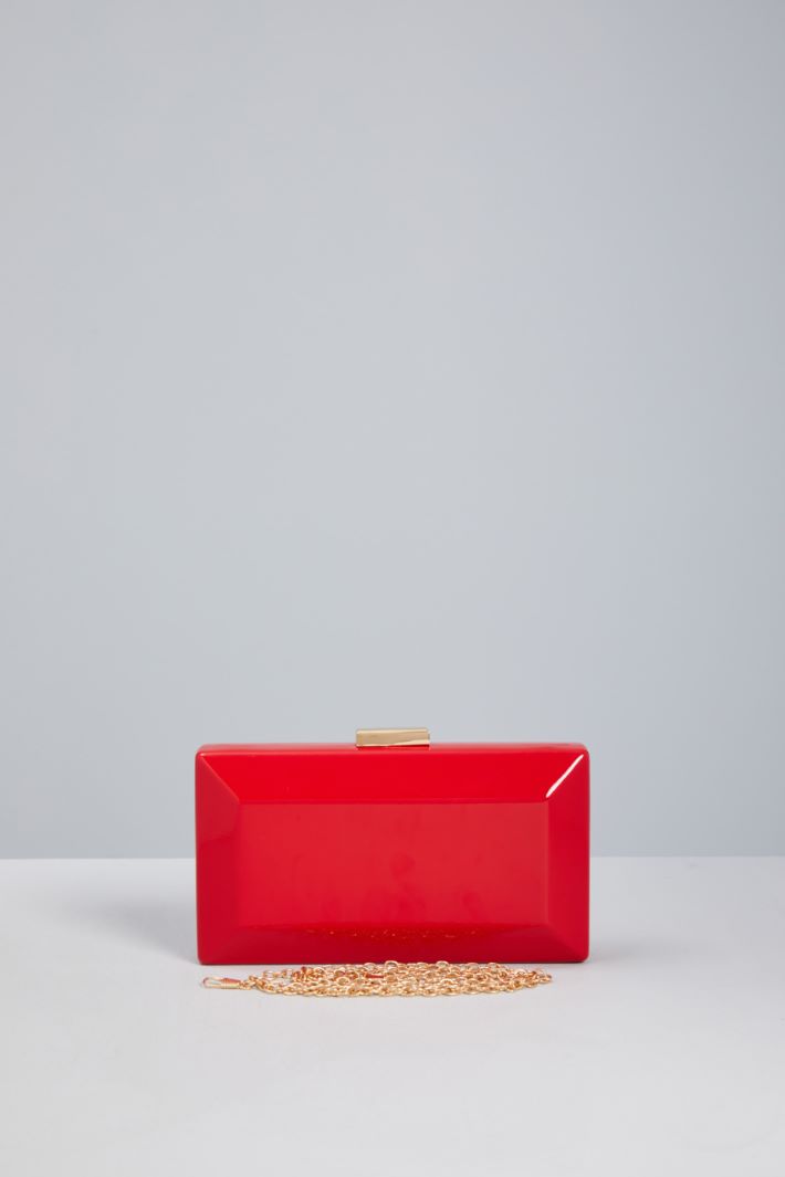 Rigid patent leather clutch Intrend - 3