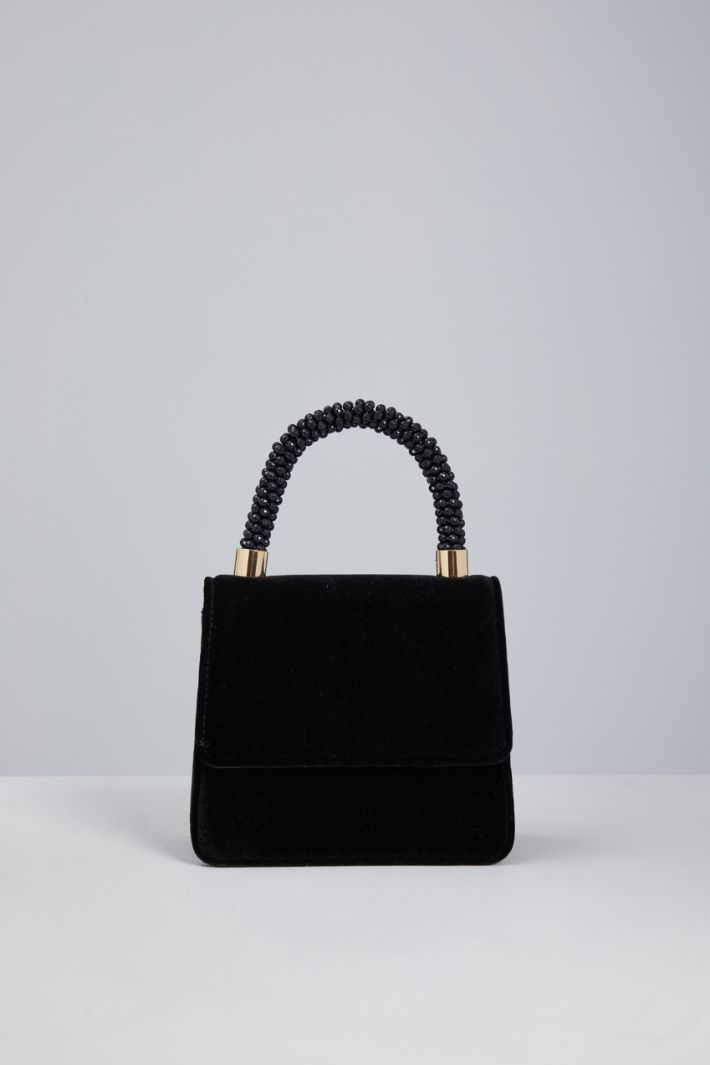 Velvet effect bag Intrend