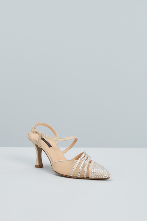 Slingback con strass e tulle Intrend - 2