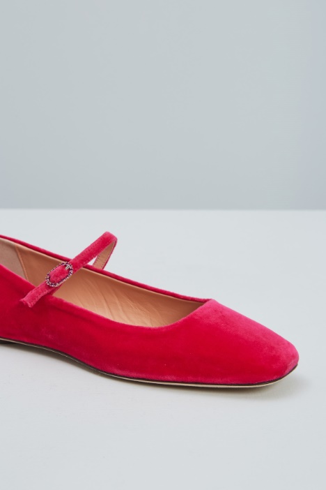 Ballerine in velluto