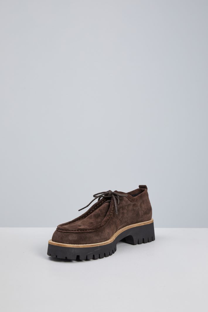 Suede lace-up shoes Intrend - 3