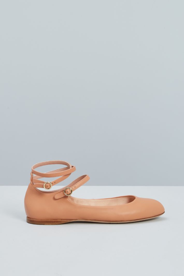 Leather ballerinas Intrend