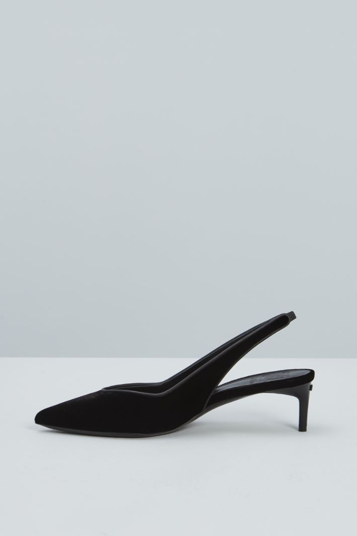 Velvet slingbacks Intrend - 3