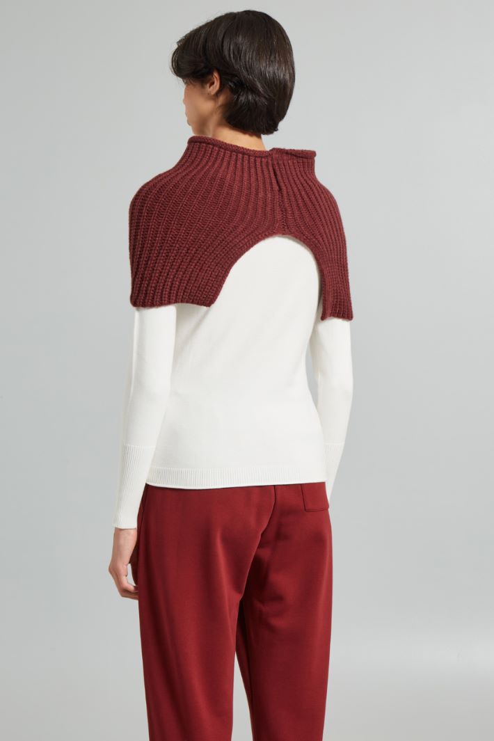 Knit collar with small slit Intrend - 2