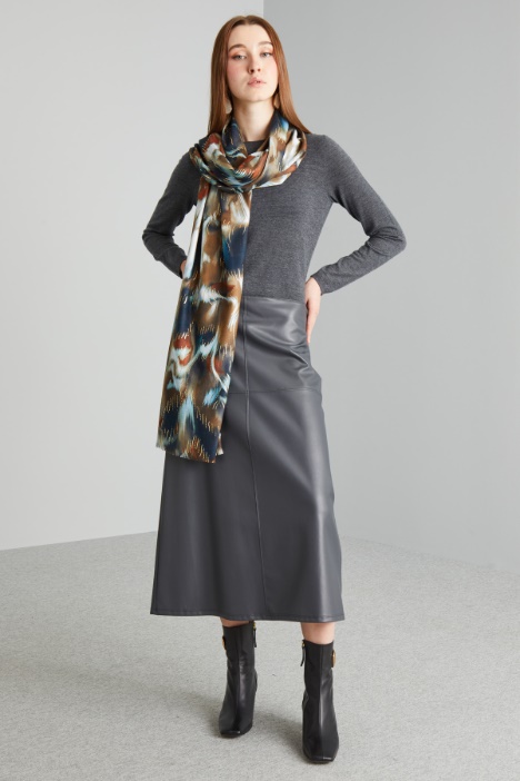 Printed lurex stole Intrend