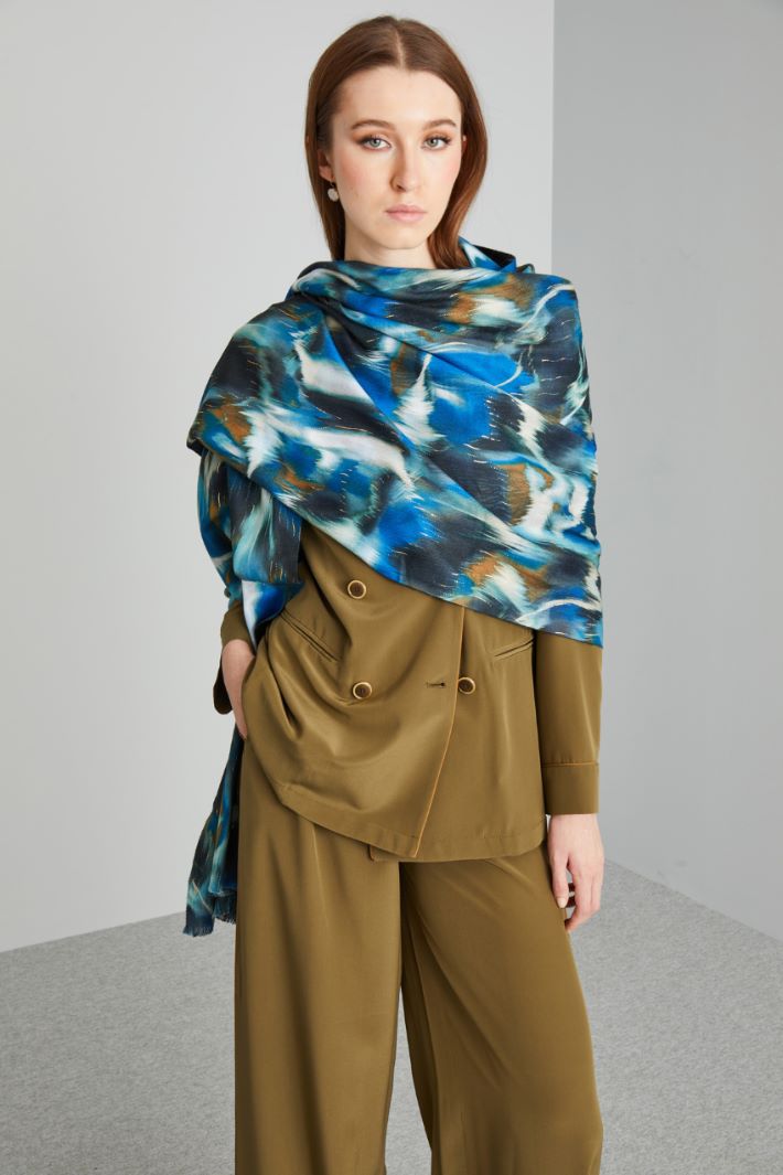 Printed lurex stole Intrend - 2