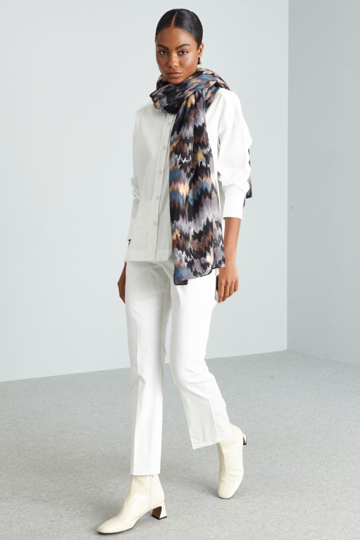 Patterned lurex stole Intrend - 2