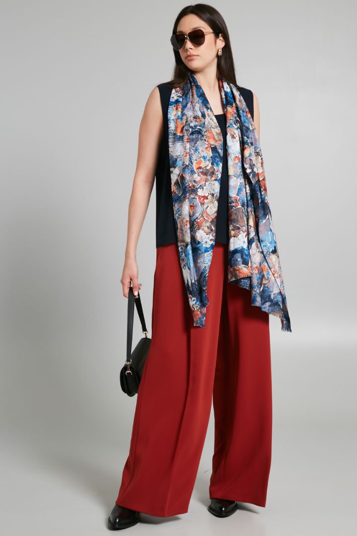 Printed lurex stole Intrend