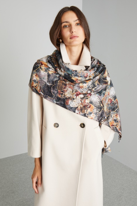 Printed lurex stole Intrend