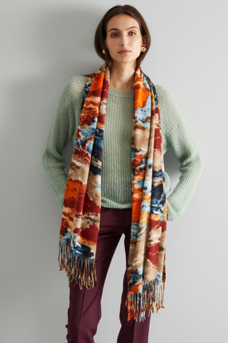 Bufanda de tela estampada