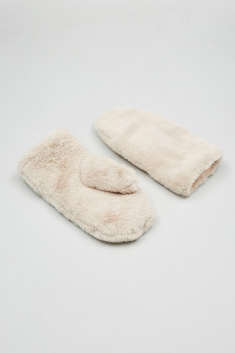 Faux fur gloves Intrend