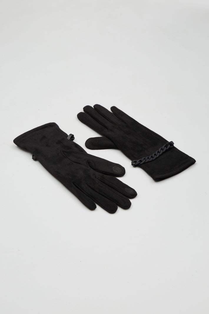 Gloves with tonal chain Intrend