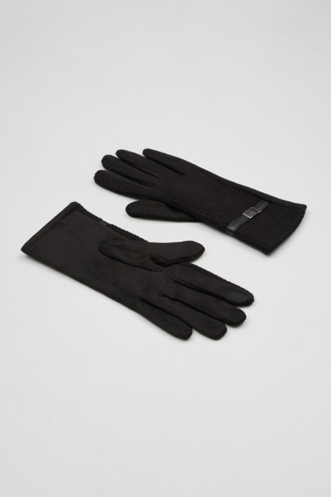 Gloves with raised motif Intrend