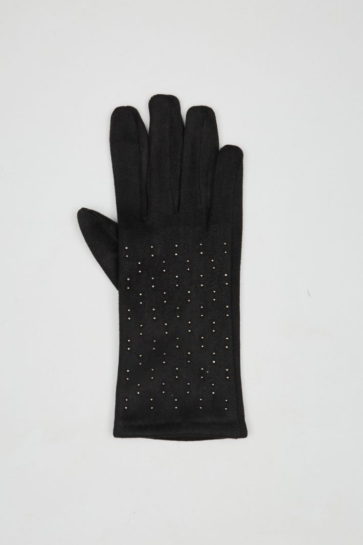 Micro-rhinestone gloves Intrend - 2