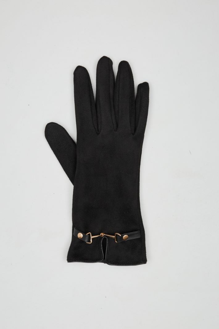 Clamp-detailed gloves Intrend - 2