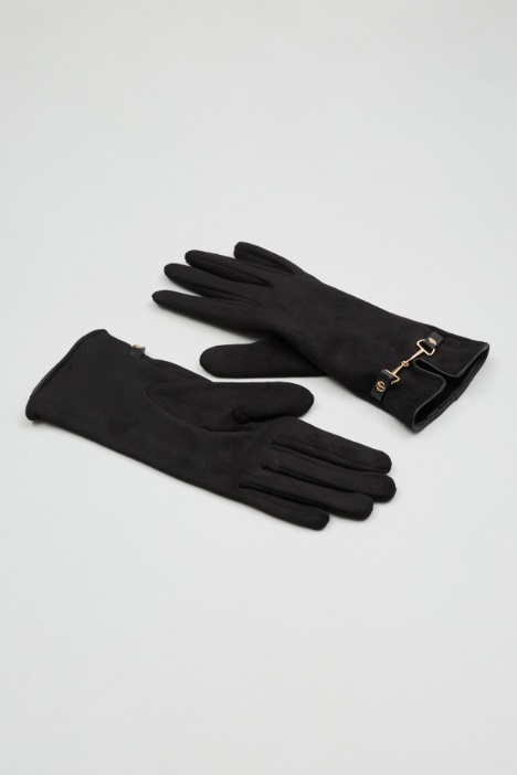 Clamp-detailed gloves Intrend