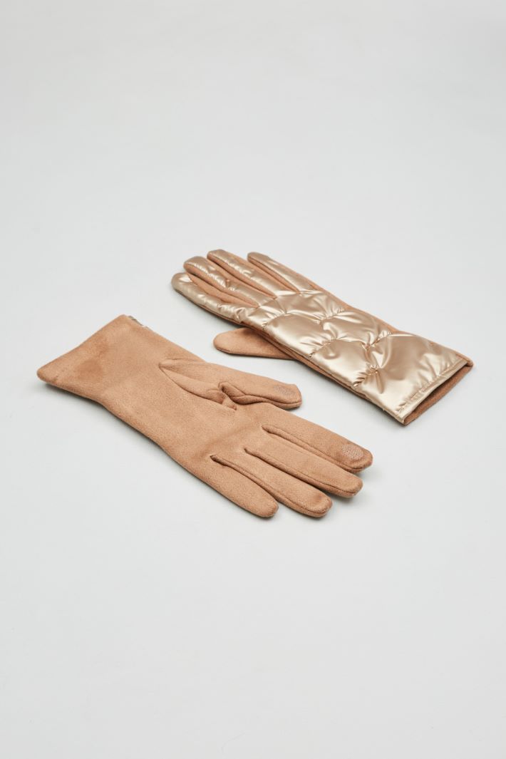 Gloves with metallic insert Intrend