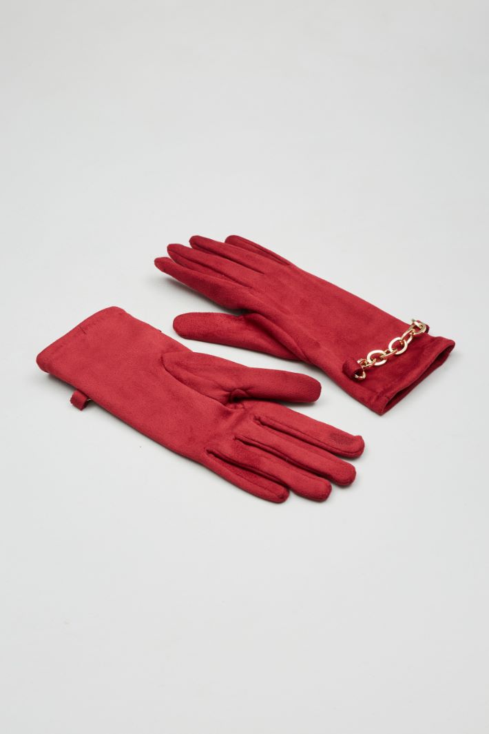 Chain-detailled gloves Intrend