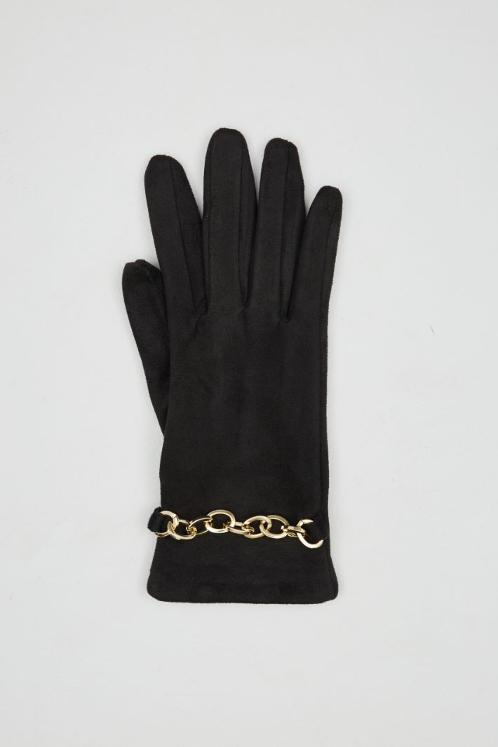 Chain-detailled gloves Intrend - 2