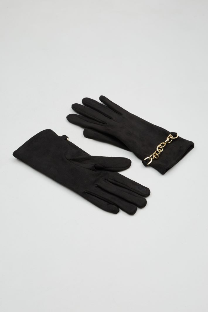 Chain-detailled gloves Intrend