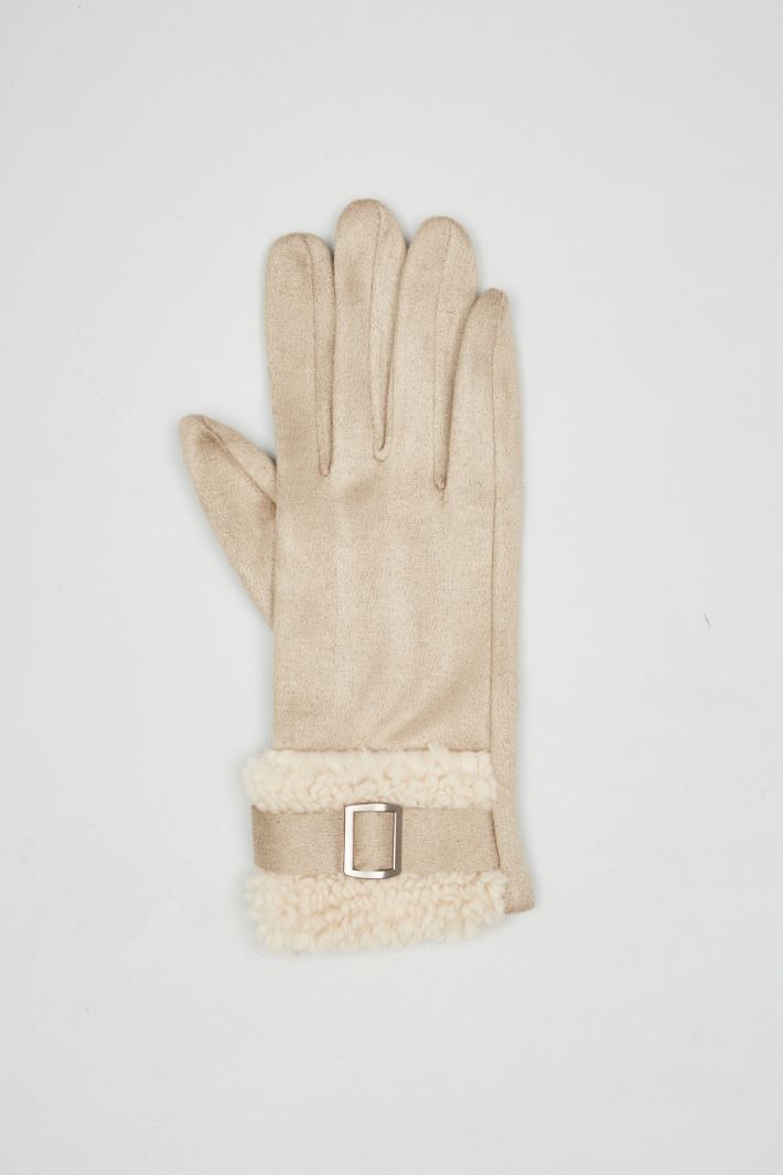 Gloves with plush insert Intrend - 2