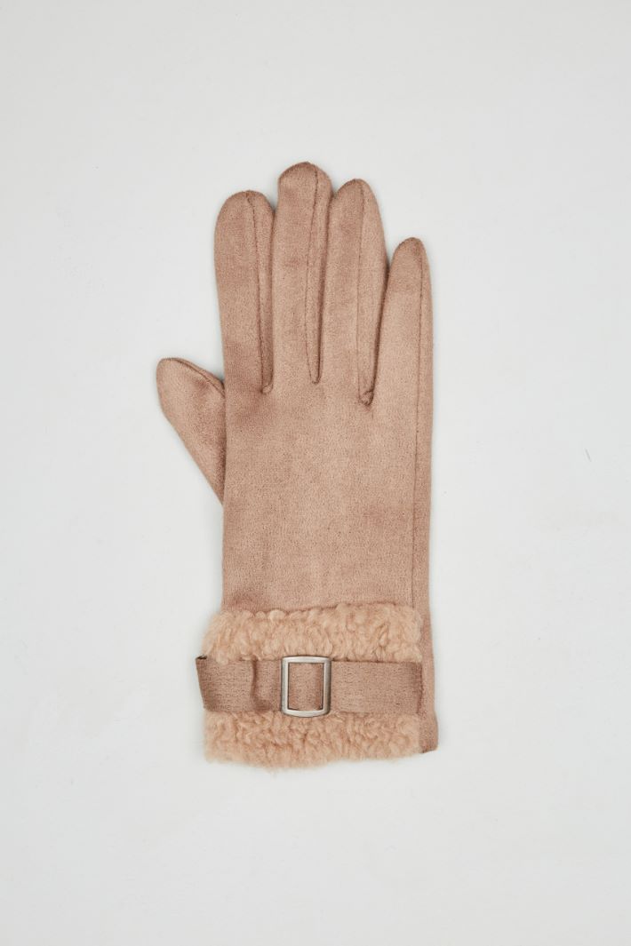 Gloves with plush insert Intrend - 2