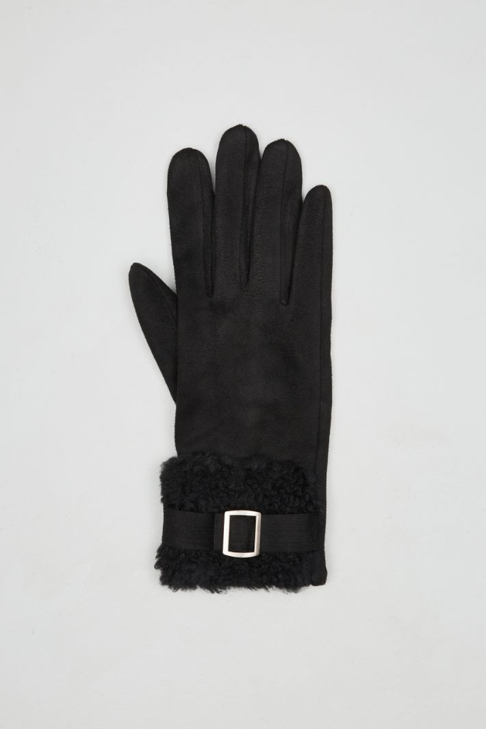 Gloves with plush insert Intrend - 2