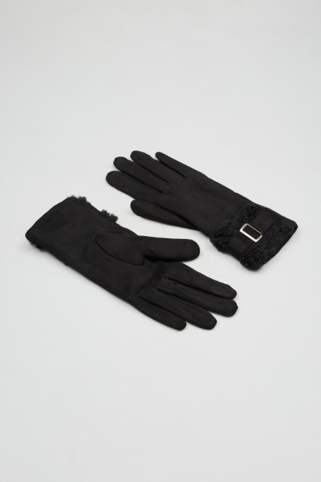 Gloves with plush insert Intrend