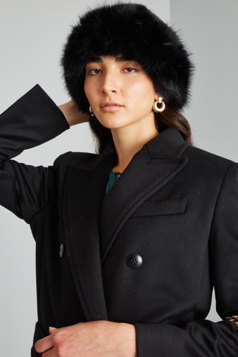 Fur effect hat Intrend