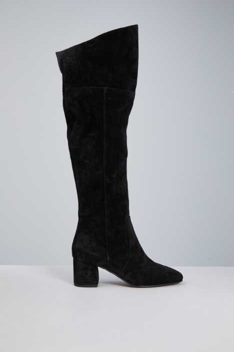 High boots with folded hem Intrend