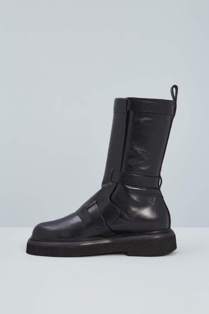 Biker boots with buckles Intrend - 3