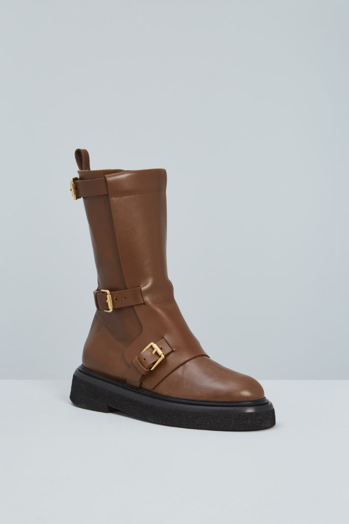 Biker boots with buckles Intrend - 2