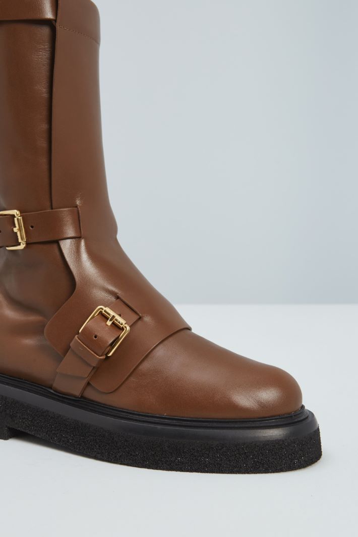 Biker boots with buckles Intrend - 4