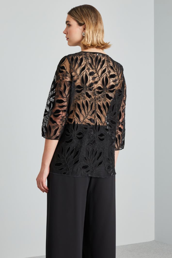 Embroidered lace top Intrend - 2