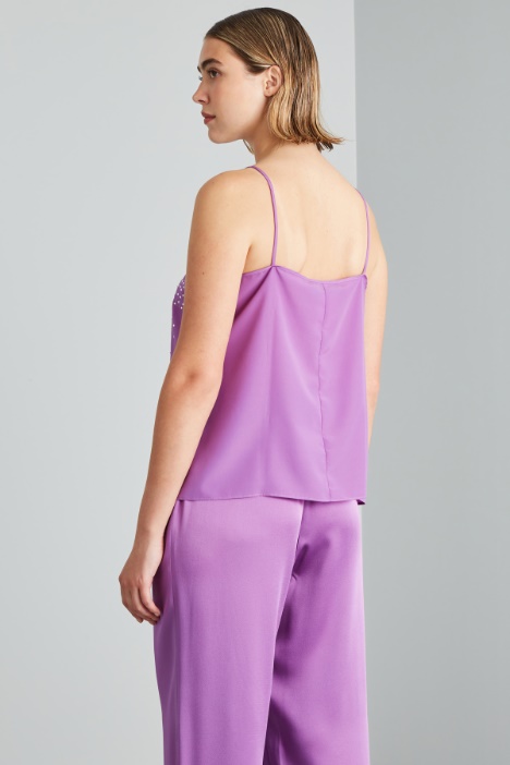 Top de crepé de chine