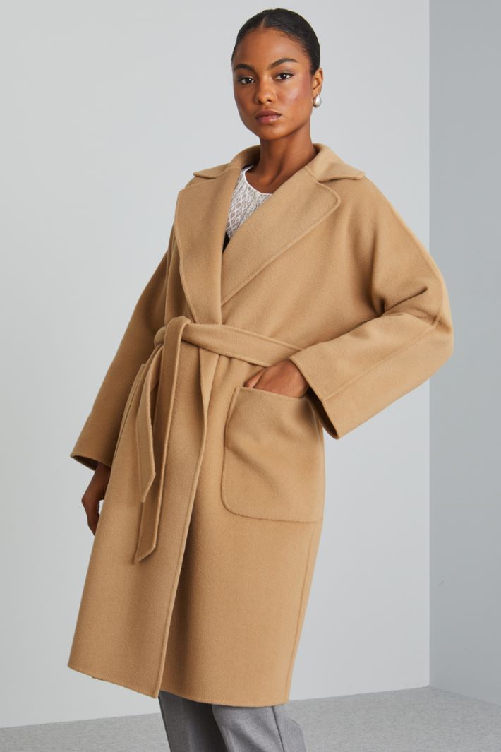 Belted cloth coat Intrend - 3