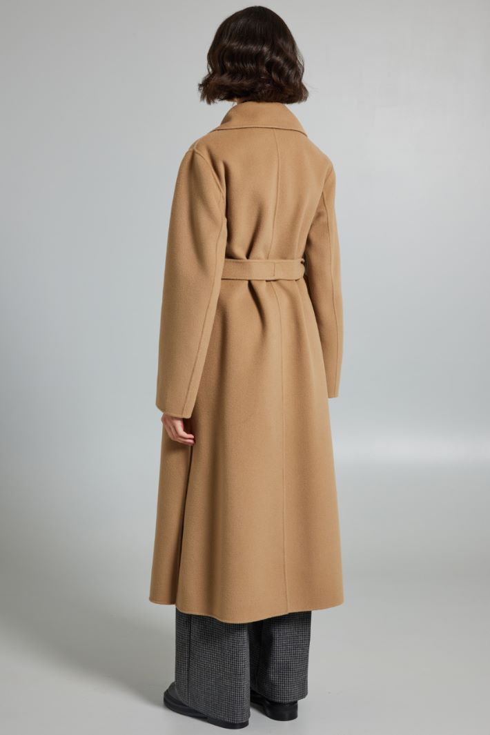 Long coat in cloth fabric Intrend - 2