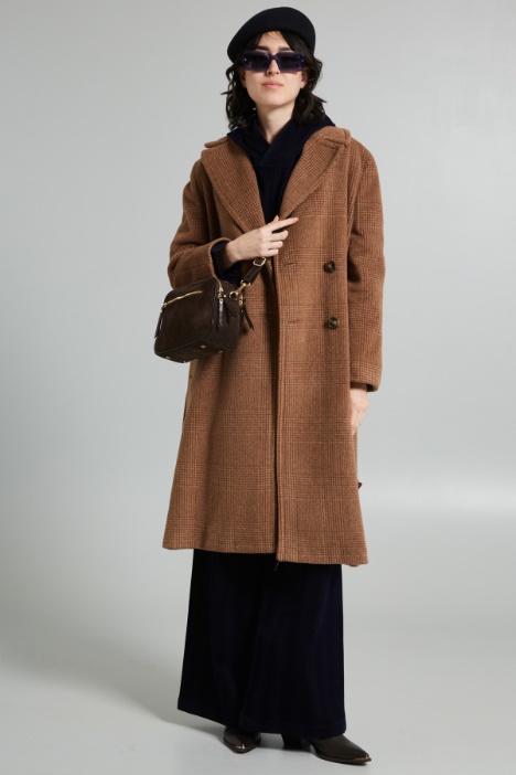 Yarn dyed wool coat Intrend