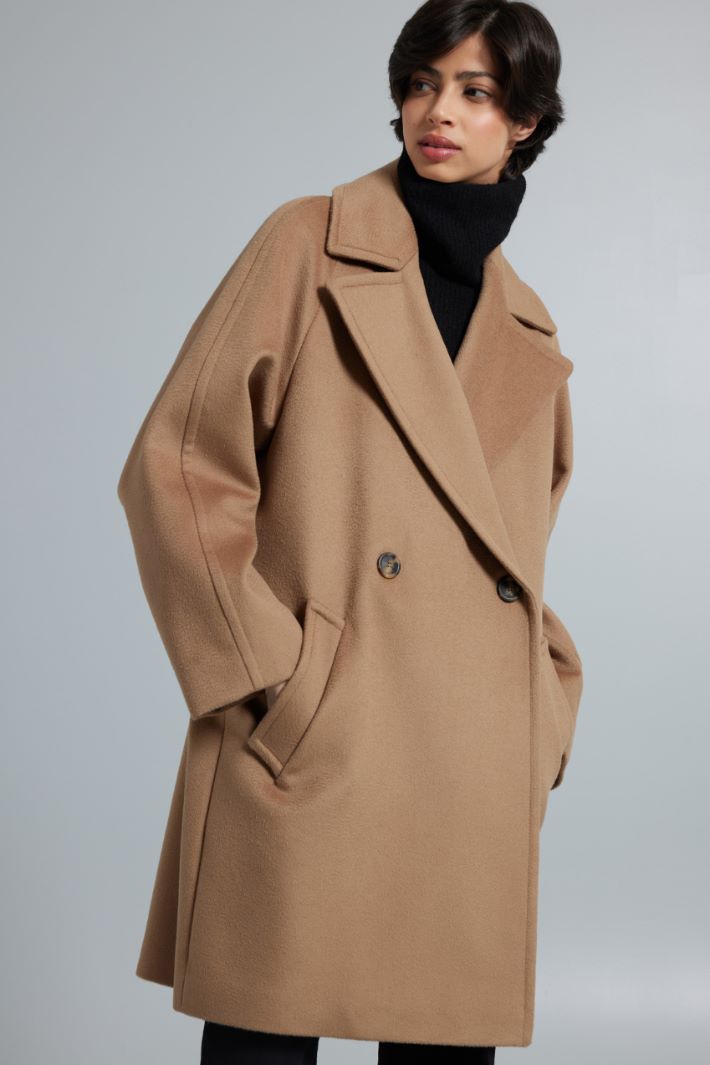 Wool broadcloth coat Intrend - 3