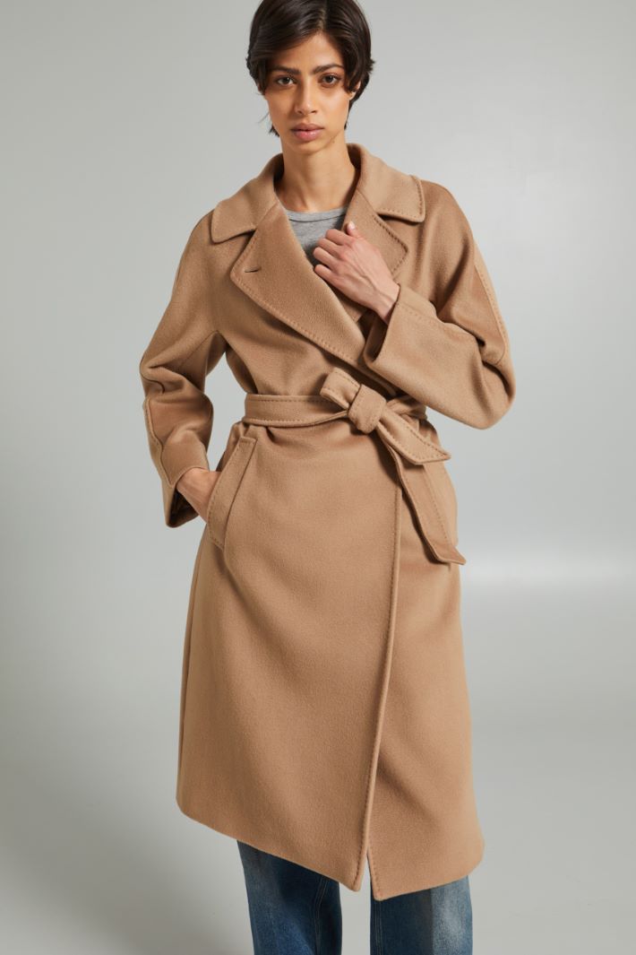 Double-breasted broadcloth coat Intrend - 3