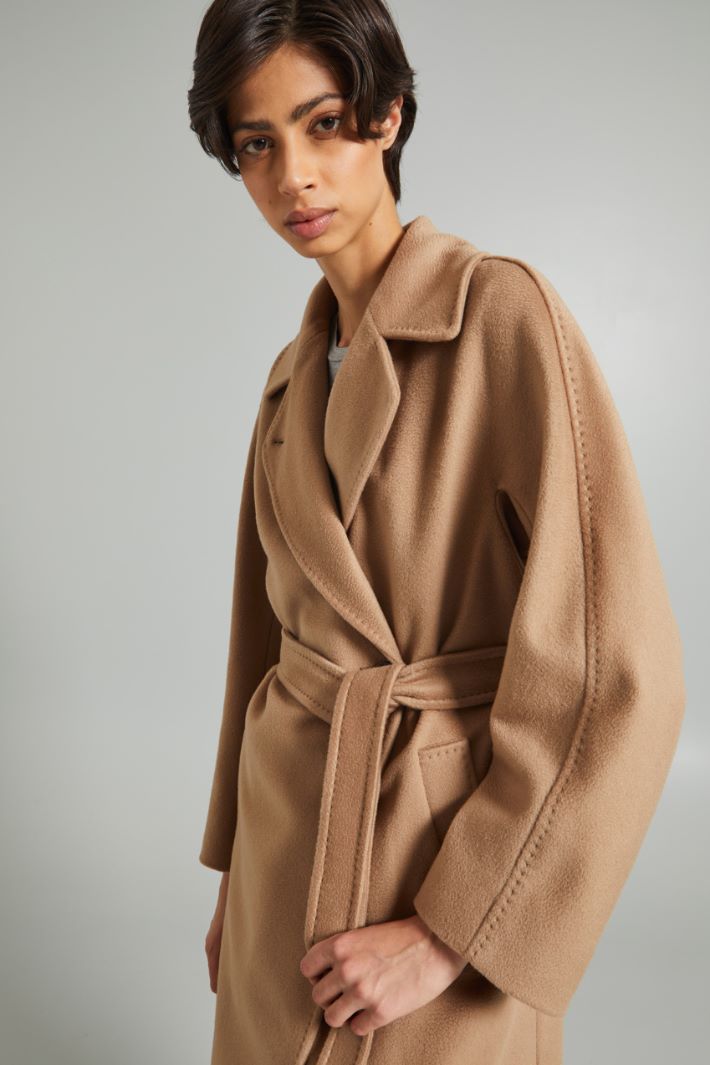 Double-breasted broadcloth coat Intrend - 4