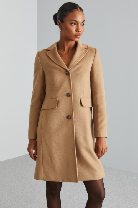 Cappotto zibellinato in lana