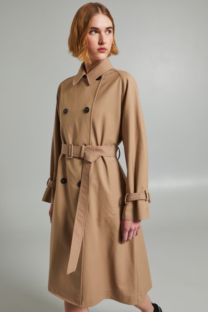 Water-resistant double-breasted trench coat Intrend - 3