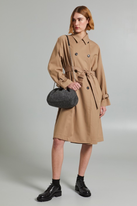 Water-resistant double-breasted trench coat Intrend