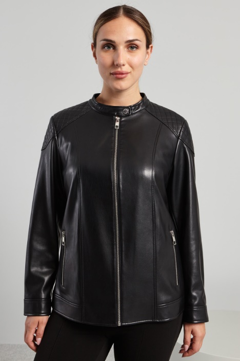 Biker jacket with padded shoulders Intrend