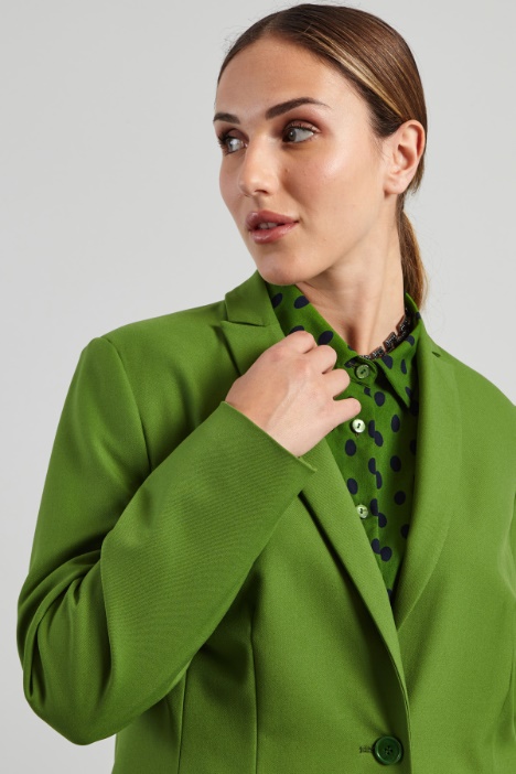 Blazer sfiancato in viscosa