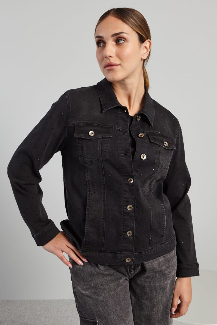 Chaqueta de denim con pedrería Intrend - 3