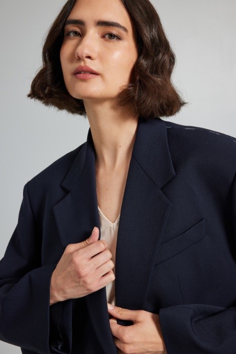 Blazer over in gabardina