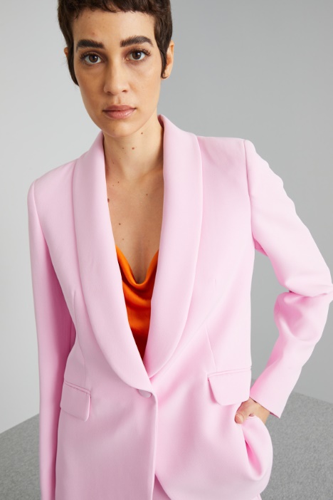 Blazer con cuello de chal